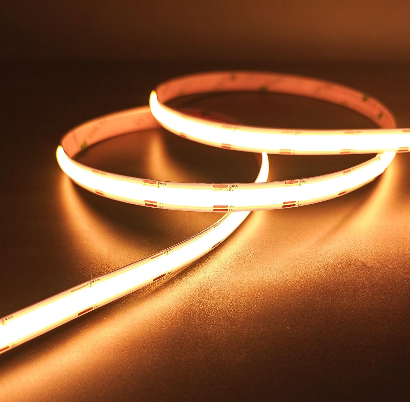 CCT CSP LED strip with warm light output